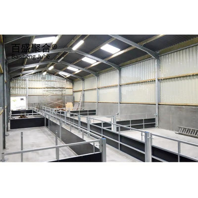 Okienko ze stopu aluminium Prefabrykowane budownictwo stalowe Budynek rolniczy dla stodoły bydła