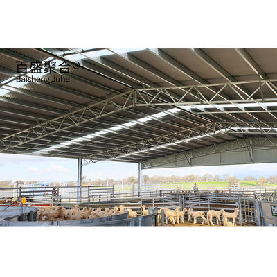 Okienko ze stopu aluminium Prefabrykowane budownictwo stalowe Budynek rolniczy dla stodoły bydła