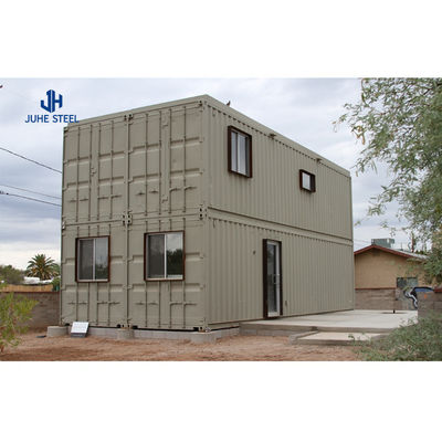 Hotelowy dom kontenerowy Flat Pack Prefab 20ft Mobilna składana konstrukcja stalowa