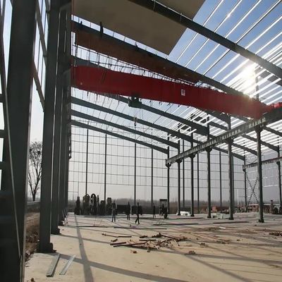 Prefabrykowana konstrukcja stalowa magazynu z lekką ramą stalową i wodoodpornością