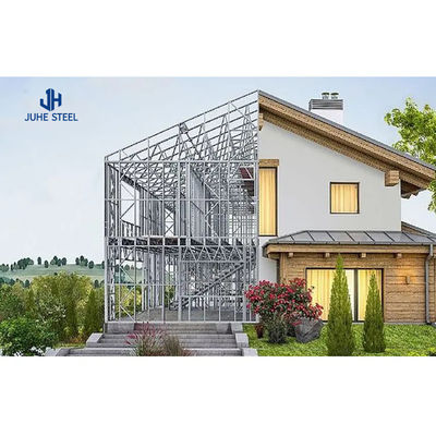 Drzwi ślizgowe Prefabrowane Stalowe Ramy Struktura Dom Kits Willa z Aluminiowym Stopem Okno