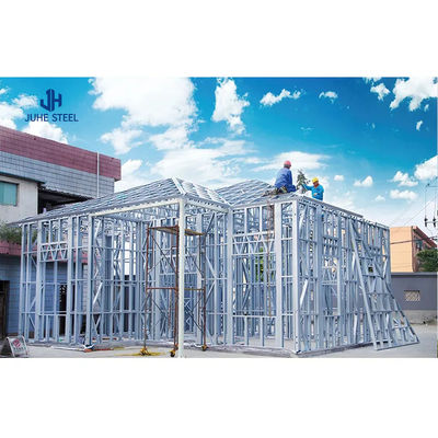 Drzwi ślizgowe Prefabrowane Stalowe Ramy Struktura Dom Kits Willa z Aluminiowym Stopem Okno