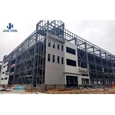 Solid H-form Steel Beam Quick Build Prefab Metal Industrial Building Frame dla hangaru