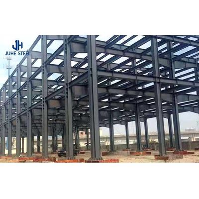 Solid H-form Steel Beam Quick Build Prefab Metal Industrial Building Frame dla hangaru