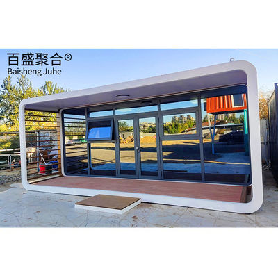 Niestandardowy 20ft 40ft Apple Cabin Prefab Mobile Capsule House Domy kontenerowe dla Rosji