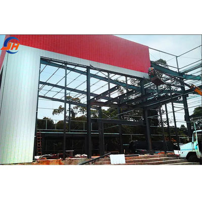 Okienko ze stopu aluminium Konstrukcja stalowa prefabrykowana Q355B Warsztaty magazynowe