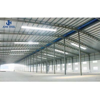 Standardowy AiSi Light Metal Sloping Roof Steel Structure Building Warsztaty magazyn