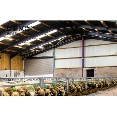 Prefabrykowana konstrukcja stalowa konstrukcja dla goat farming design shed house for Q235 low carbon steel