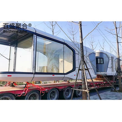 Nowoczesny styl projektowania Niestandardowy kolor Kapsuła kosmiczna Smart Home AI Voice Container House