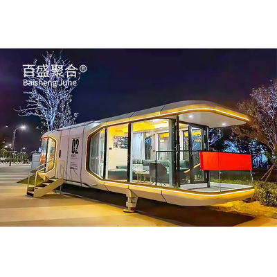 Nowoczesny styl projektowania Niestandardowy kolor Kapsuła kosmiczna Smart Home AI Voice Container House