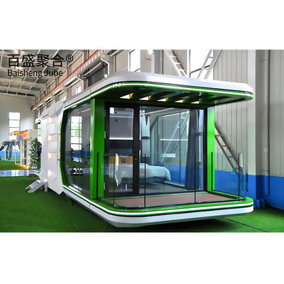 Villa Container Houses Customized Double Glazing Glass Mobile Space Capsule Cabin Hotel Willa Container Houses Customized Double Glazing Glass Mobile Space Capsule Cabin
