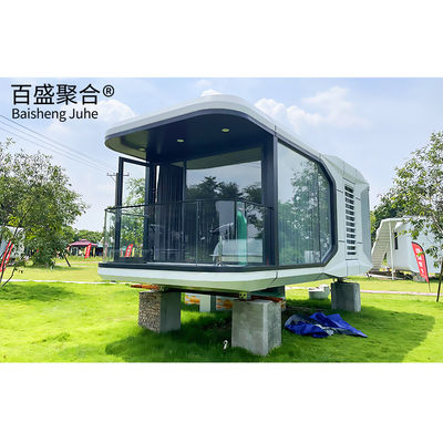 Villa Container Houses Customized Double Glazing Glass Mobile Space Capsule Cabin Hotel Willa Container Houses Customized Double Glazing Glass Mobile Space Capsule Cabin