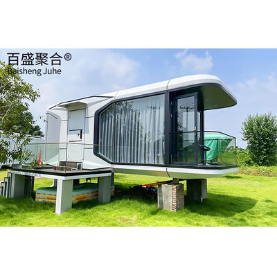 Villa Container Houses Customized Double Glazing Glass Mobile Space Capsule Cabin Hotel Willa Container Houses Customized Double Glazing Glass Mobile Space Capsule Cabin