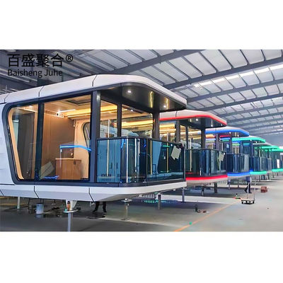 Villa Container Houses Customized Double Glazing Glass Mobile Space Capsule Cabin Hotel Willa Container Houses Customized Double Glazing Glass Mobile Space Capsule Cabin