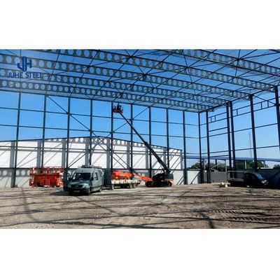 Duże rozpiętości konstrukcji stalowych ramy fabryczne Prefab magazynowe ceny w zastosowaniach magazynowych