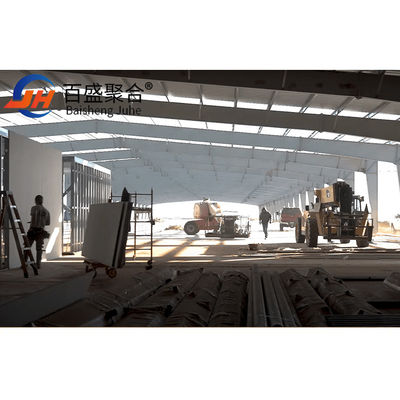 Prefabrykowany budynek magazynu/hangaru z ramą ze stali lekkiej i oknem ze stopów aluminium