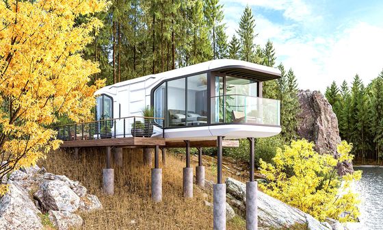 Transport i ładunek Uproszczony 20ft Flat Pack Container House For Space Capsule Living