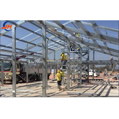 Lekki budynek prefabrykowany warsztaty konstrukcji stalowych z C.Z kształt