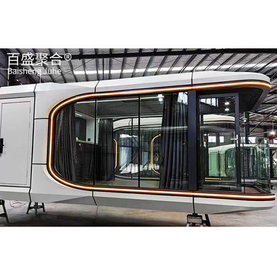 Transport i ładunek Uproszczony 20ft Flat Pack Container House For Space Capsule Living