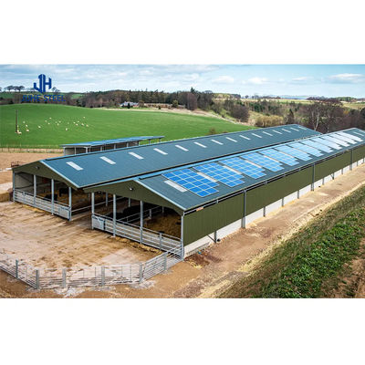 Single Steel Sheet Farm Steel House for Livestock Shelter in Agricultural Metal Buildings (Dom stalowy dla zwierząt w budynkach rolnych)