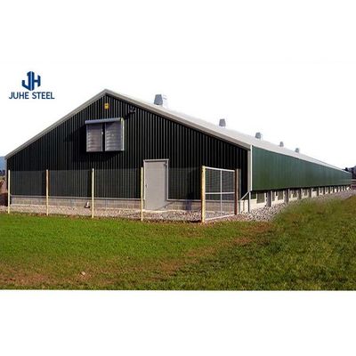 Odłączalna konstrukcja stalowa Szpa dla nowoczesnego domu hodowli kóz i owiec Długość 60-200m