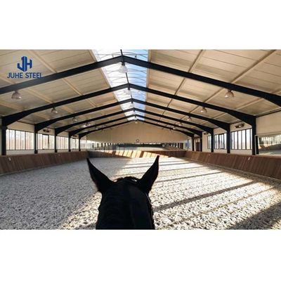 Niski poziom węgla Q235/Q345 Metalowe szopy dla koni Prefab Metal Horse Barn