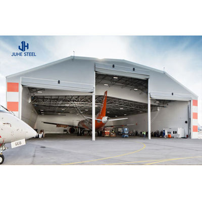 Hangar wysokiego budynku z konstrukcją stalową Q235/Q345B odporny na trzęsienia ziemi i wiatr