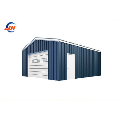 Główna sekcja konstrukcji Coulmn Steel Frame Workshop dla garażu zielonego koloru w prefab