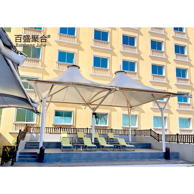 Sun Shade Architektura membrany rozciągającej 400/350N/5CM Wytrzymałość na rozrywkę