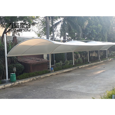 Stalowe ramy namiot parkingowy dom samochodowy dach konstrukcja konstrukcja membranowa architektura carport