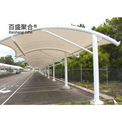 Stalowe ramy namiot parkingowy dom samochodowy dach konstrukcja konstrukcja membranowa architektura carport