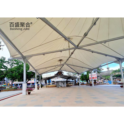 800-1300GSM tkanina powlekana PVC Membrana architektoniczna Struktura cienia membrany