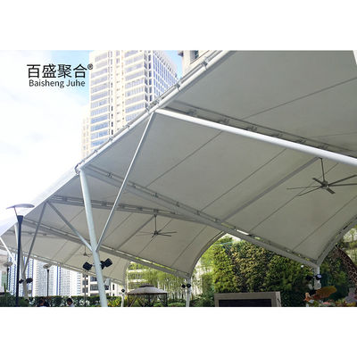 GB Q235 Struktura węglowa Ramy stalowe Tkaniny PVC Tarpaulin Membrane Shade Struktury