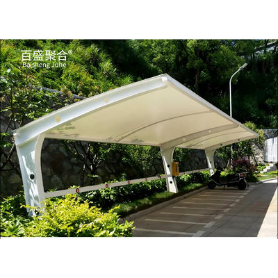 PVDF PTFE Tensile Membrane Fabric Duża stalowa ramka automatyczna marynarka do parkowania 3 samochodów