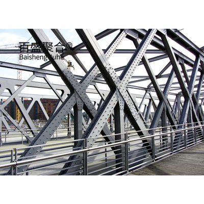 Ładunek HS15-HS25 Most stalowy z ramy konstrukcyjnej Modular Prefab Portable ZB200 Steel Structure Bridge