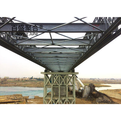 Ładunek HS15-HS25 Most stalowy z ramy konstrukcyjnej Modular Prefab Portable ZB200 Steel Structure Bridge