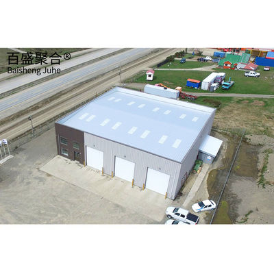 Q235B/Q345B Niskokarbonowa konstrukcja stalowa garaż magazynowy garaż metalowy prefabrykowany